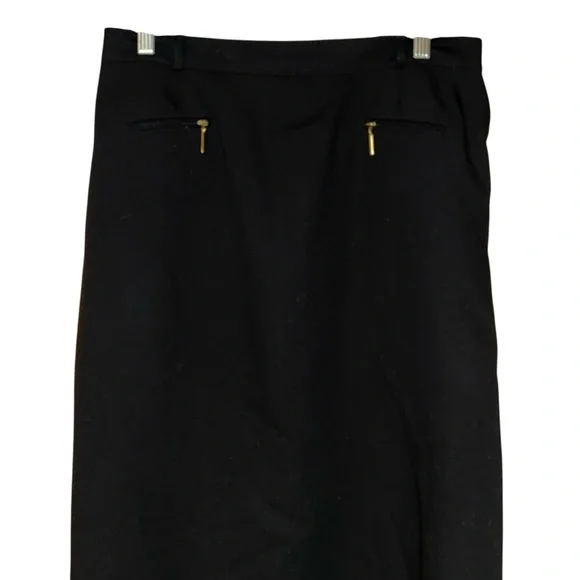 Basler Horst Basler Black Wool Blend‎ Pencil Skirt Womens EU 42 UK 16 Career